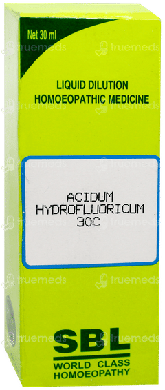Sbl Acidum Hydrofluoricum 30c Dilution 30ml