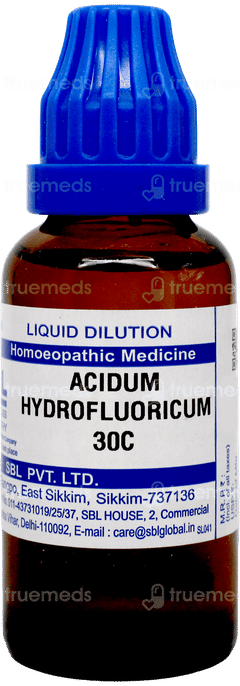 Sbl Acidum Hydrofluoricum 30c Dilution 30ml