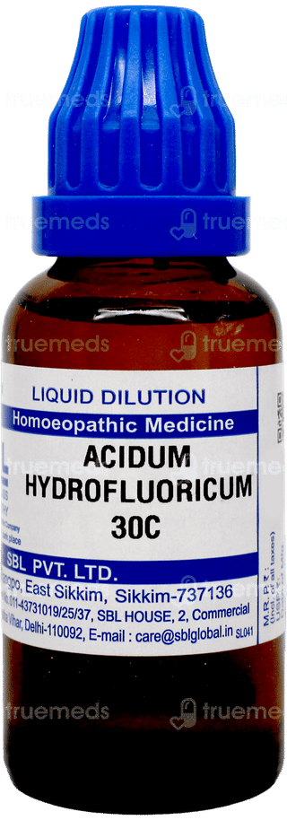 Sbl Acidum Hydrofluoricum 30c Dilution 30ml
