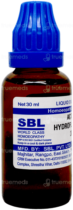 Sbl Acidum Hydrofluoricum 30c Dilution 30ml