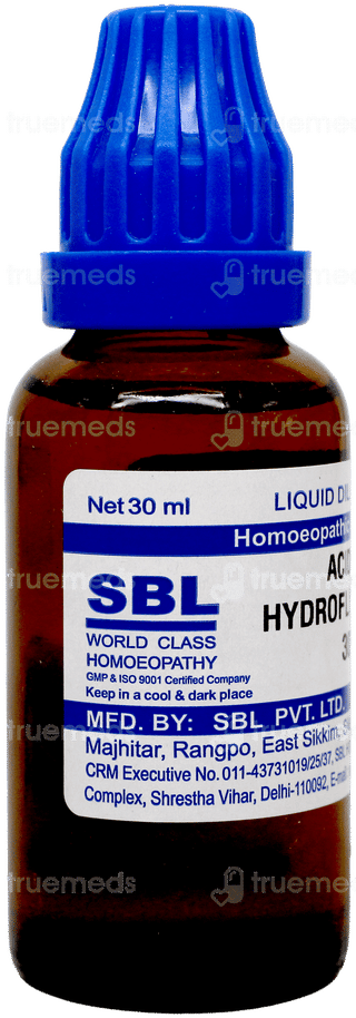 Sbl Acidum Hydrofluoricum 30c Dilution 30ml