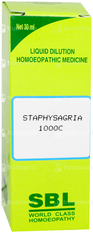Sbl Staphysagria 1000 C Dilution 30 ML