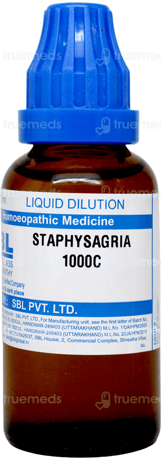 Sbl Staphysagria 1000 C Dilution 30 ML