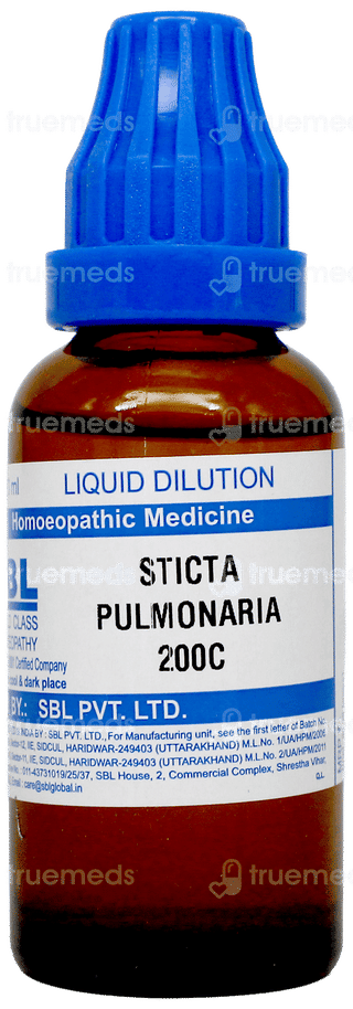 Sbl Sticta Pulmonaria 200C Dilution 30Ml