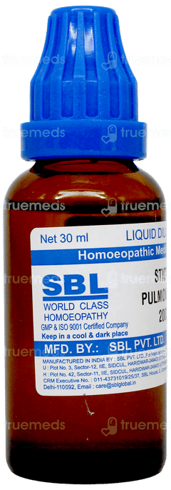Sbl Sticta Pulmonaria 200C Dilution 30Ml