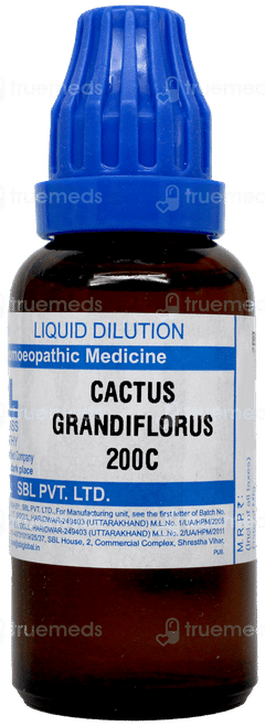 Sbl Cactus Grandiflorus 200 C Dilution 30 ML