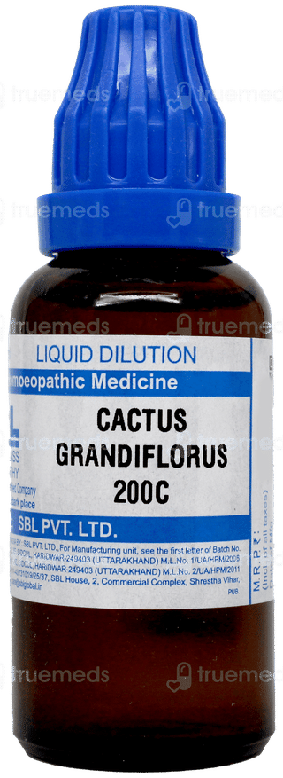 Sbl Cactus Grandiflorus 200 C Dilution 30 ML