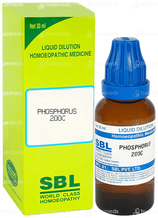 Sbl Phosphorus 200c Dilution 30ml