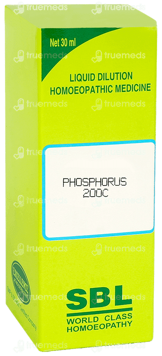 Sbl Phosphorus 200c Dilution 30ml