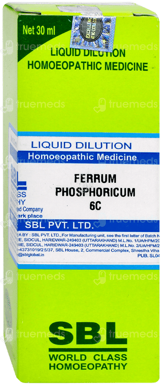 Sbl Ferrum Phosphoricum 6 C Dilution 30 ML