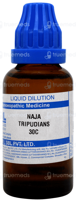 Sbl Naja Tripudians 30 C Dilution 30 ML