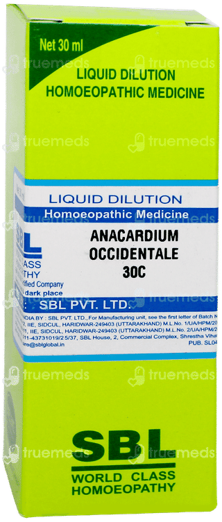 Sbl Anacardium Occidentale 30 C Dilution 30 ML