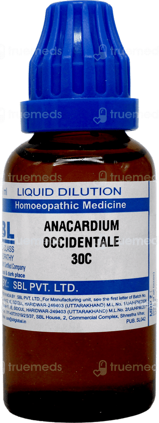 Sbl Anacardium Occidentale 30 C Dilution 30 ML