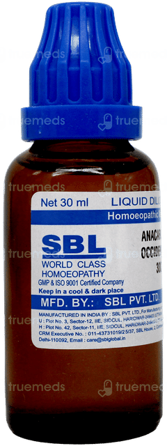 Sbl Anacardium Occidentale 30 C Dilution 30 ML