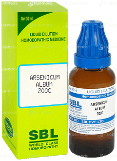 Sbl Arsenicum Album 200 C Dilution 30 ML Sbl Arsenicum Album 200 C Dilution 30 ML