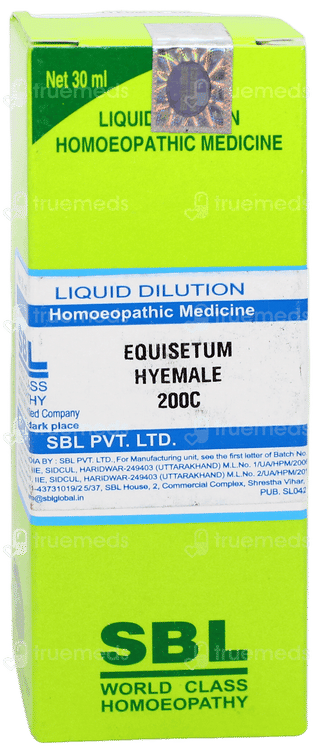 Sbl Equisetum Hyemale 200c Dilution 30ml