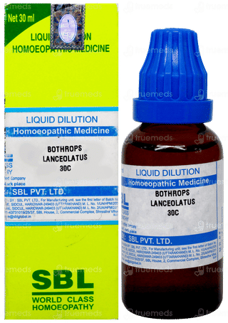 Sbl Bothrops Lanceolatus 30C Dilution 30Ml