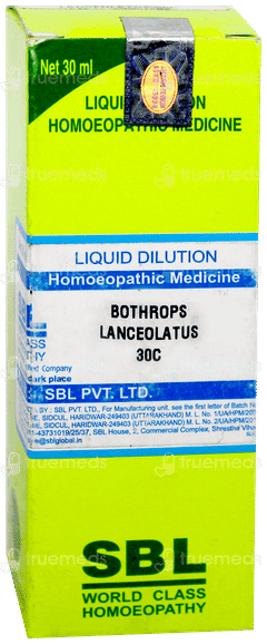 Sbl Bothrops Lanceolatus 30C Dilution 30Ml