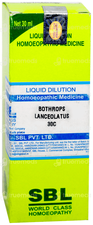 Sbl Bothrops Lanceolatus 30C Dilution 30Ml