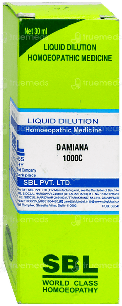 Sbl Damiana 1000 C Dilution 30 Ml Sbl Damiana 1000 C Dilution 30 Ml