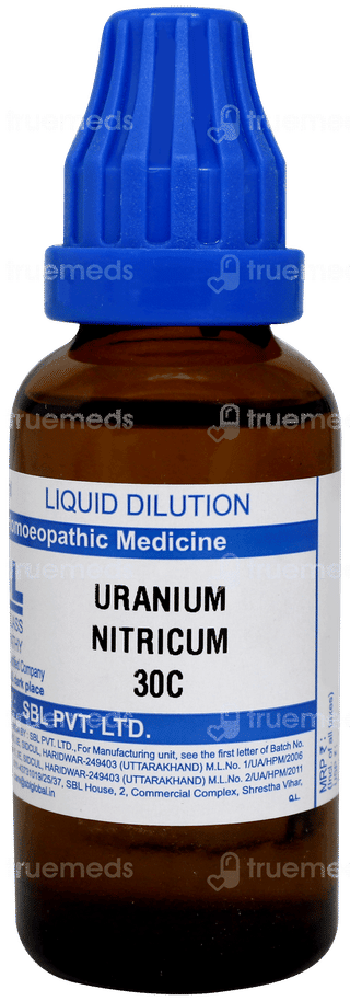 Sbl Uranium Nitricum 30c Dilution 30ml