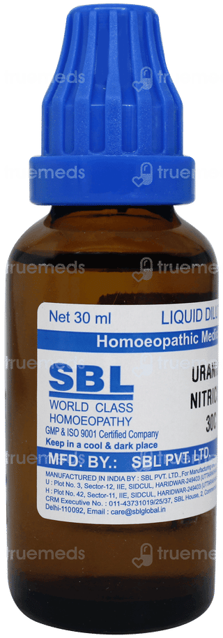 Sbl Uranium Nitricum 30c Dilution 30ml