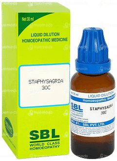 Sbl Staphysagria 30c Dilution 30ml Sbl Staphysagria 30c Dilution 30ml