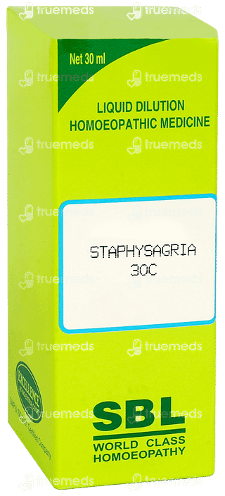 Sbl Staphysagria 30 C Dilution 30 ML