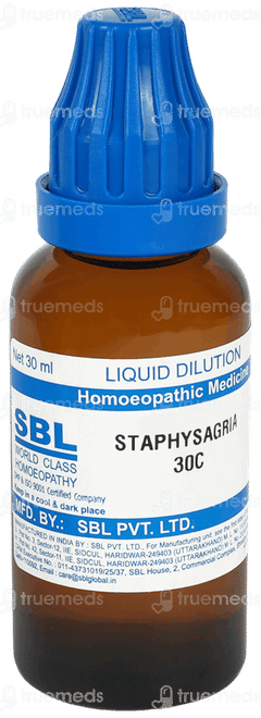 Sbl Staphysagria 30c Dilution 30ml