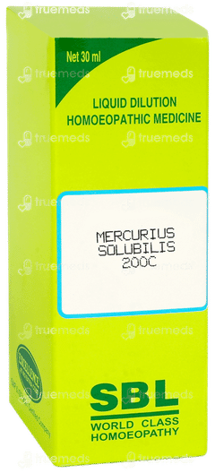 Sbl Mercurius Solubilis 200c Dilution 30ml