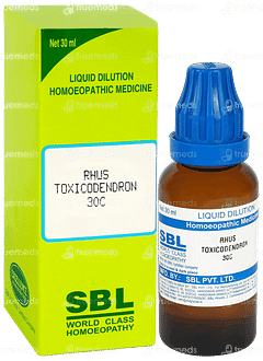Sbl Rhus Toxicodendron 30c Dilution 30ml Sbl Rhus Toxicodendron 30c Dilution 30ml