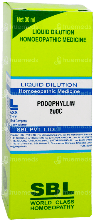 Sbl Podophyllin 200c Dilution 30ml