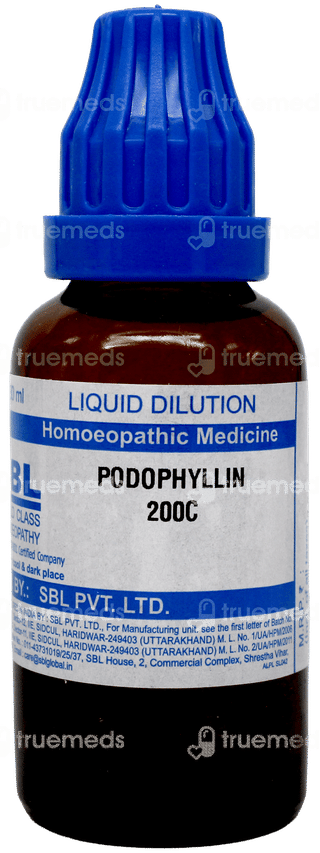 Sbl Podophyllin 200c Dilution 30ml