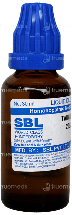 Sbl Tabacum 200 C Dilution 30 ML Sbl Tabacum 200 C Dilution 30 ML