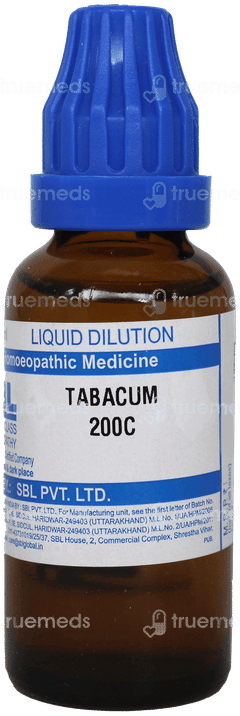Sbl Tabacum 200 C Dilution 30 ML Sbl Tabacum 200 C Dilution 30 ML