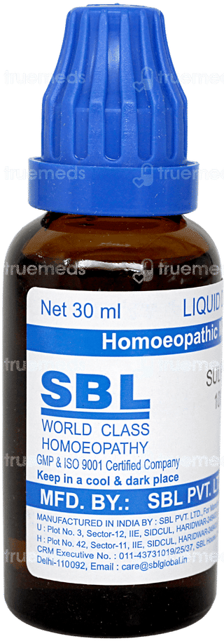 Sbl Sulphur 1000c Dilution 30ml