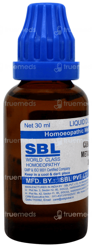 Sbl Cobaltum Metallicum 30 C Dilution 30 ML