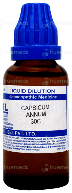 Sbl Capsicum Annuum 30 C Dilution 30ml