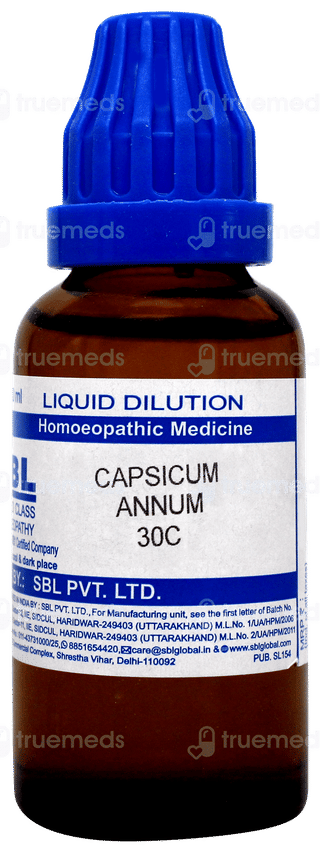 Sbl Capsicum Annuum 30 C Dilution 30ml