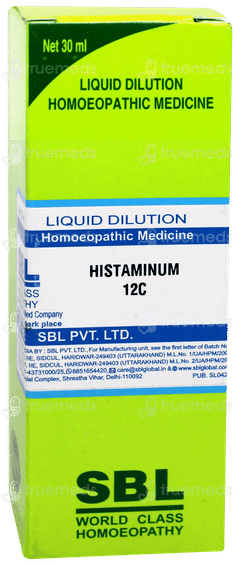Sbl Histaminum 12 C Dilution 30 ML Sbl Histaminum 12 C Dilution 30 ML