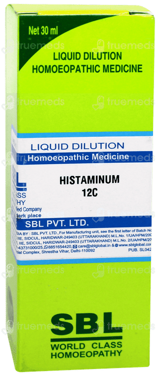 Sbl Histaminum 12 C Dilution 30 ML