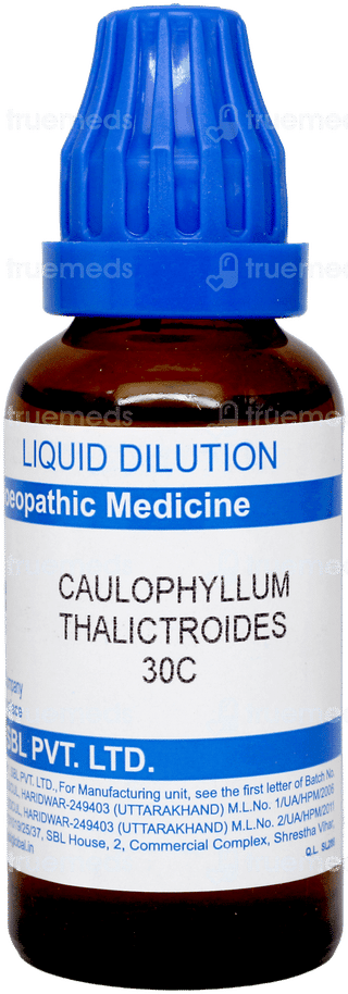 Sbl Caulophyllum Thalictroides 30c Dilution 30ml
