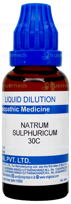Sbl Natrum Sulphuricum 30C Dilution 30Ml