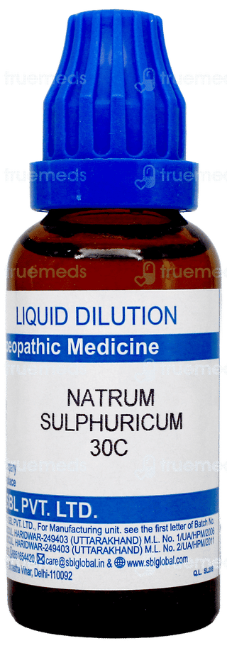 Sbl Natrum Sulphuricum 30C Dilution 30Ml