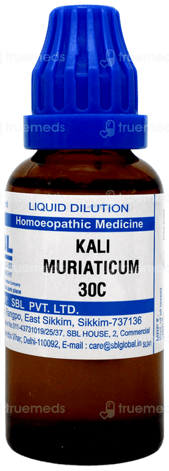 Sbl Kali Muriaticum 30c Dilution 30ml