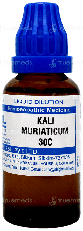 Sbl Kali Muriaticum 30c Dilution 30ml