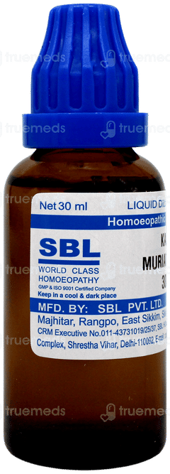Sbl Kali Muriaticum 30c Dilution 30ml