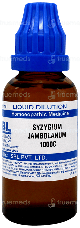 Sbl Syzygium Jambolanum 1000 C Dilution 30 ML