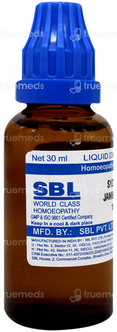 Sbl Syzygium Jambolanum 1000 C Dilution 30 ML