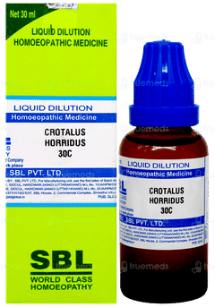Sbl Crotalus Horridus 30 C Dilution 30 ML